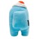 Plush toy Among us, with scrambled eggs, 30 cm, turquoise
