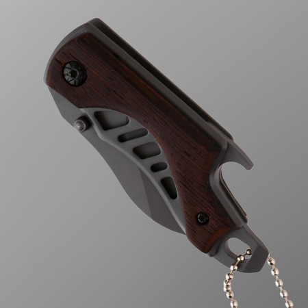 Knife Folder Folding "Wanderer" 14cm, blade 52mm/2mm, handle of wood-3