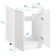 Wardrobe 600 under Helga washing, 600x500x824, white/Gray Soft MDF
