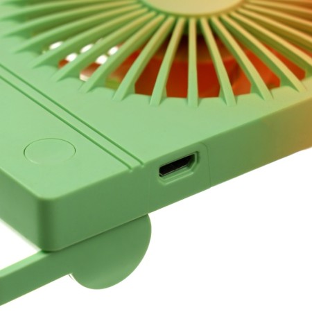 Portable fan YS2202B, 500 mAh, 3 modes, input Micro-USB, wire, gradient Warm-8