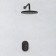 The shower system wasserkraft a12777, built -in, tropical shower, black