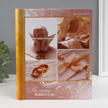 Photo album magnetic 20 sheets "Together forever. Our wedding story" 24x29 cm-1
