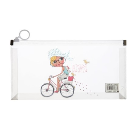 Lightning folder-convert format A6, 180MKR, with a drawing "Little Girl", mix-10