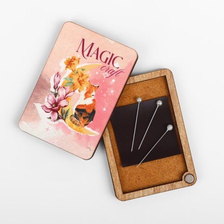 Magnetic needle "Magic Craft", 8 × 5.5 cm, pink color-3