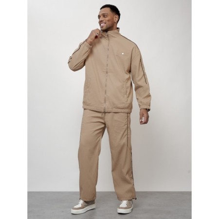 Sports suit men's, size 50, beige color-9