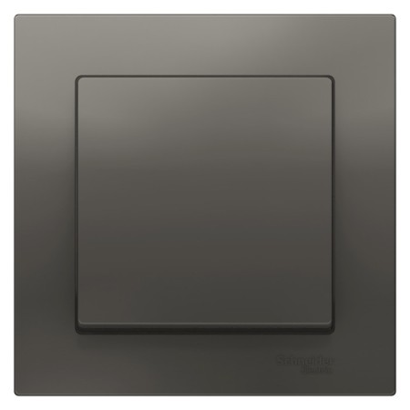 Switch SE AtlasDesign, 10 A, 1 key, assembly, CX 1, color steel