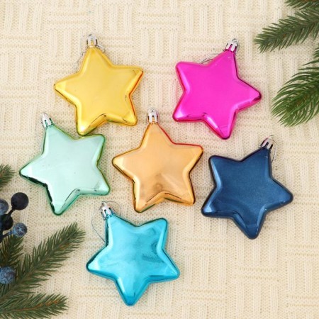 Jewelry decoration "Gloss" (set of 6 pcs) 7 cm assorted