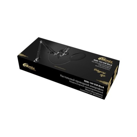 Microphone Ritmix RDM-169, 30-20000 Hz, USB, 1.5 m, black-2