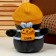 Soft toy "Penguin" with a backpack, in a yellow hat, 22 cm