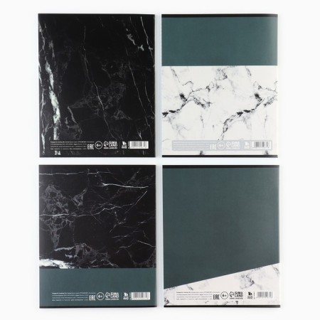 Notebook A5, 36 liters on the clip internal block No. 1 MIX “September 1: marble. Phrases "-7