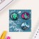 Icons sunset set 3 pcs d = 25 mm "Cosmos" 7x7 cm