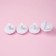 A set of plunger of confectionery shares "New Year's mood", 4 pcs, plastic, white