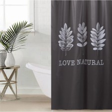 The bathroom curtain 