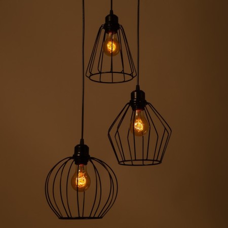 Bayerlux lamp "Batista" 3x40W E27 Black 37x37x90cm-3