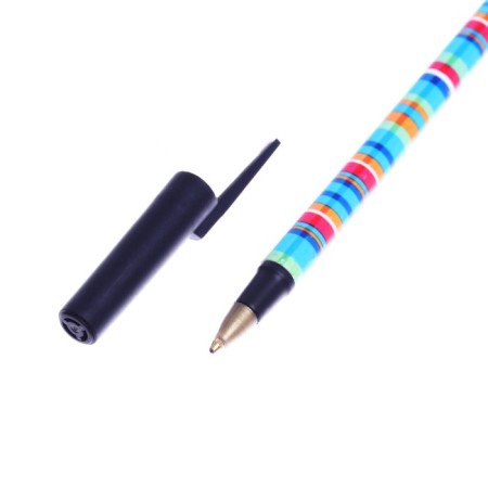 Ballic handle Calligrata, 0.5 mm, blue rod, with a pattern, mix-6