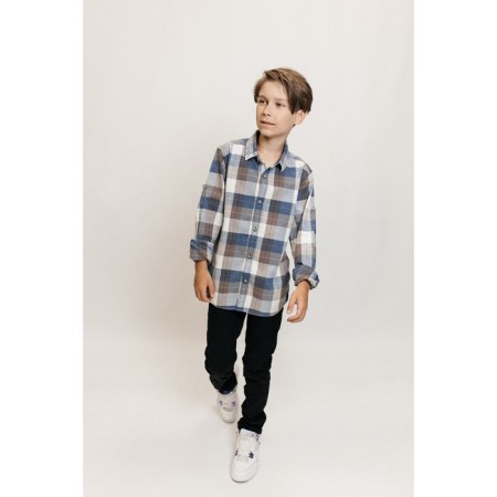 Surchachka upper for ISEE boys, height 134-140 cm, blue color-6