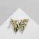 Brooch "Butterfly" Flora, colored in gold