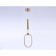 LED LED suspended with a remote control Ambrella Light, Line, FL10578, LED, 56 W, 4200LUM, 3000-6400K, Brass color