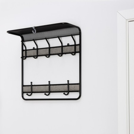 Ban with the Granada 22 shelf, 60 × 22 × 58 cm, black color-2