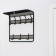 Ban with the Granada 22 shelf, 60 × 22 × 58 cm, black color