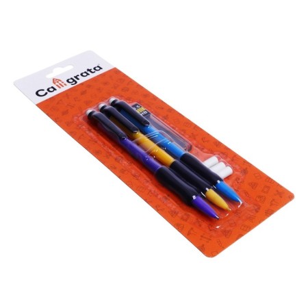 A set of automatic pencils 0.5 mm 3 pieces+stamps 0.5mm+3 pcs., Eraser-6