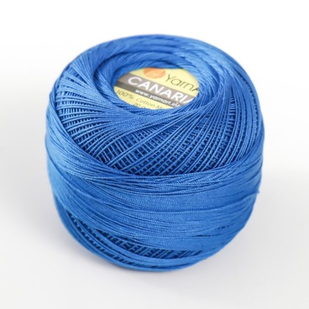 The yarn "Canarias" is 100% Merceris. cotton 203m/20g (4915 cornflower)-1