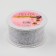 Kapron tape with metal thread "Stars and Bindings", 38 mm × 2.7 ± 0.5 m, silver color