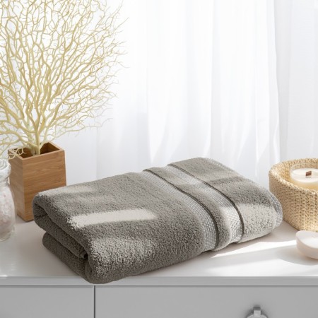 Terry towel Verossa Charme, 460 gr, size 70x140 cm, gray-brown color
