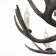 Suspended chandelier ST LUCE. SL154.703.06. Corna. 6x40 watts, E14, 65x65x37 cm, color gray color