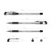 Ballic handle Erich Krause Ultra-30, node-bela 0.7 mm, ink black, rubber emphasis, letter line 2000 meters