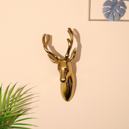 Wall panel "deer" aluminum 13x10x24 cm-1