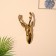 Wall panel "deer" aluminum 13x10x24 cm