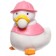 Rubber toy for the bath "Duckling with a bubble", 6 cm., Color mix, crush me