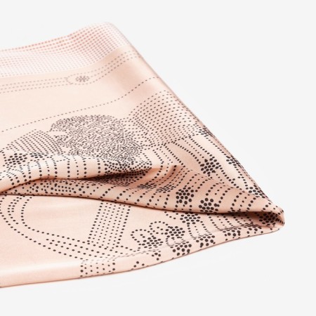 Women's scarf minku rr 70*70 cm, pink color-1