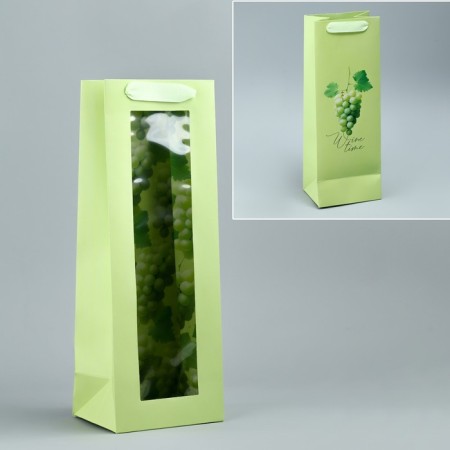 Gift package for a bottle, packaging, "grapes", 36 x 13 x10 cm-1