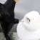 Polystone souvenir "A man in a white hat with a black bird behind him" 48x23x19 cm