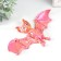Souvenir-Antistress "Bat Bartog Mouse" 23.5x11.5x3.8 cm, pink chameleon