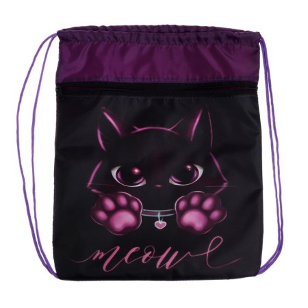 A bag for shoes with a pocket of 420 x 340 mm, Calligrata MSO-7C, (soft polyester, density 210D), Kitty