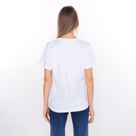Women's T -shirt "Dragon", white color/Black print, size 52-5