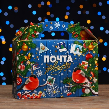 Gift box "Mail with bullfinches", 26 x 7 x 23 cm-1