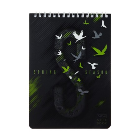 Notepad A5, 80 sheets on the crest "Seasons", cover coated cardboard, matte lamination, 3D varnish, block 60 g/m²-1