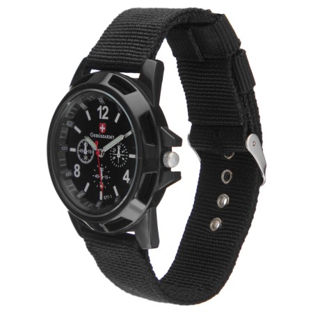 Men's watch, d-3.5 cm, black-2