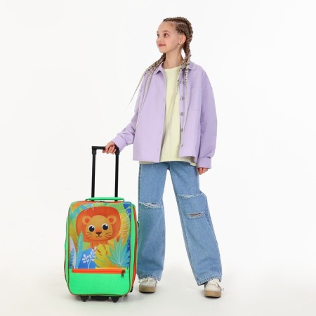 Baby suitcase 32 l (s), Sacvoyage, lightning department, green color-9
