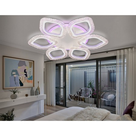 LED ceiling LED with Ambrella Light, Original, Fa4503, 6xLED, 90 W, 6750LUM, 3000-6400K, white color.-2