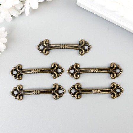 Handle for the casket Metal "Antik" bronze 4.6x1.3 cm-3