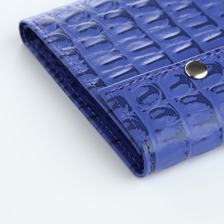 Women's wallet on the button, Textura, lilac color-7
