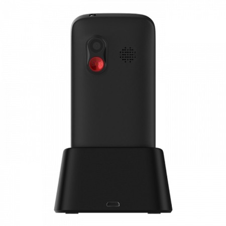 Cell phone MAXVI B100DS, 1.77 ", 1.3MP, Microsd, 2SIM, FM, SOS, Dok. Station, 1000 Mam, Black-3