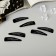 Invisibility for hair "Oval" (set 12 pcs) 5.5x1.5 cm, black