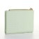 Women's wallet on the button, green color