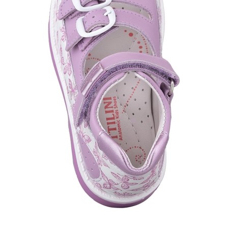 Baby sandals, size 24, lilac color-2